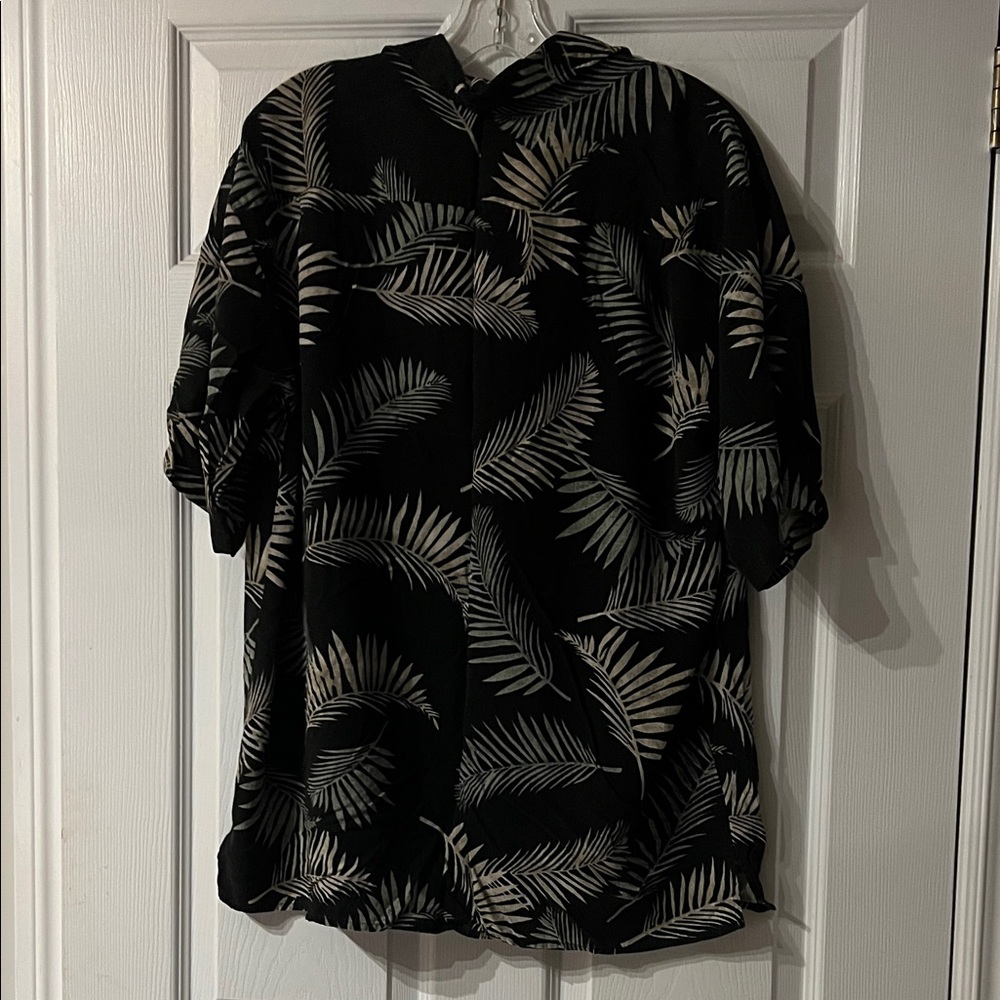 🌴vacation pick🌴Men's Silk Tropical Print Shirt Jacket - Picture 4 of 4